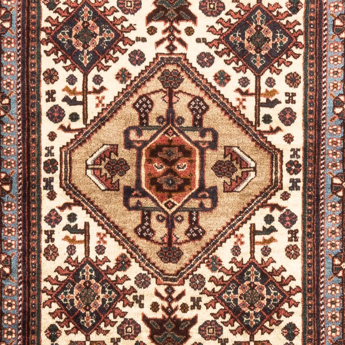 Tapis de couloir Tapis persan - Nomadic - 202 x 80 cm - crème