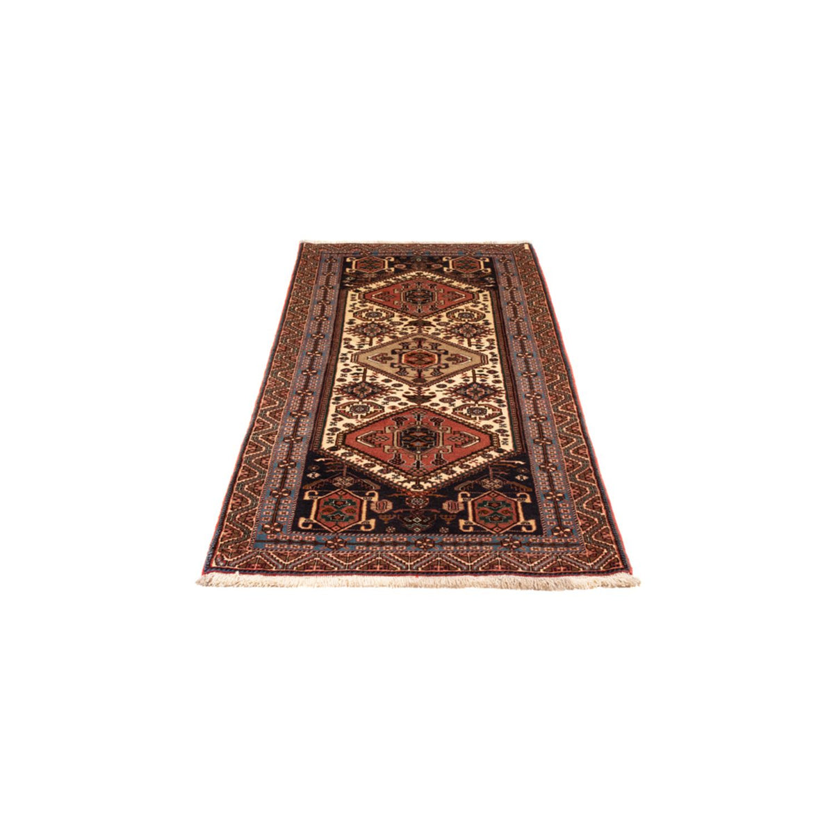 Tapis de couloir Tapis persan - Nomadic - 202 x 80 cm - crème
