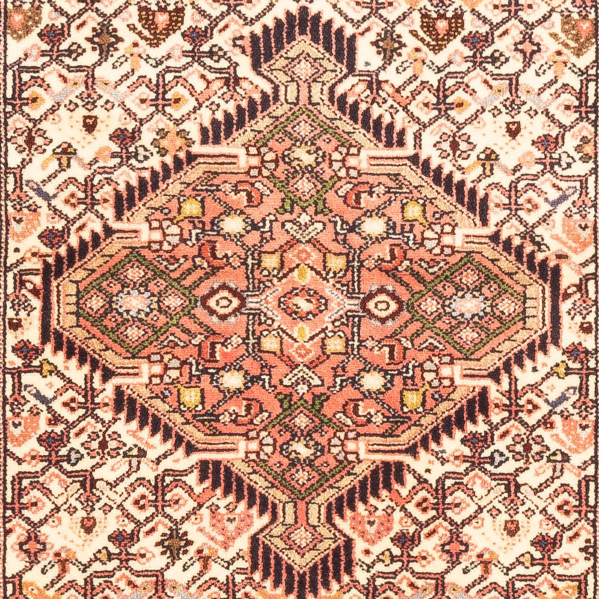 Tapis de couloir Tapis persan - Nomadic - 202 x 87 cm - crème