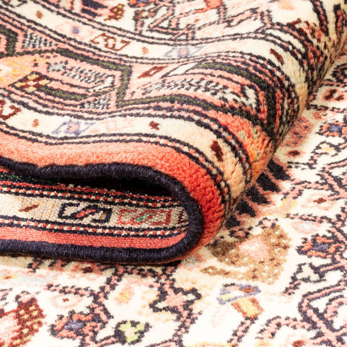 Tapis de couloir Tapis persan - Nomadic - 202 x 87 cm - crème