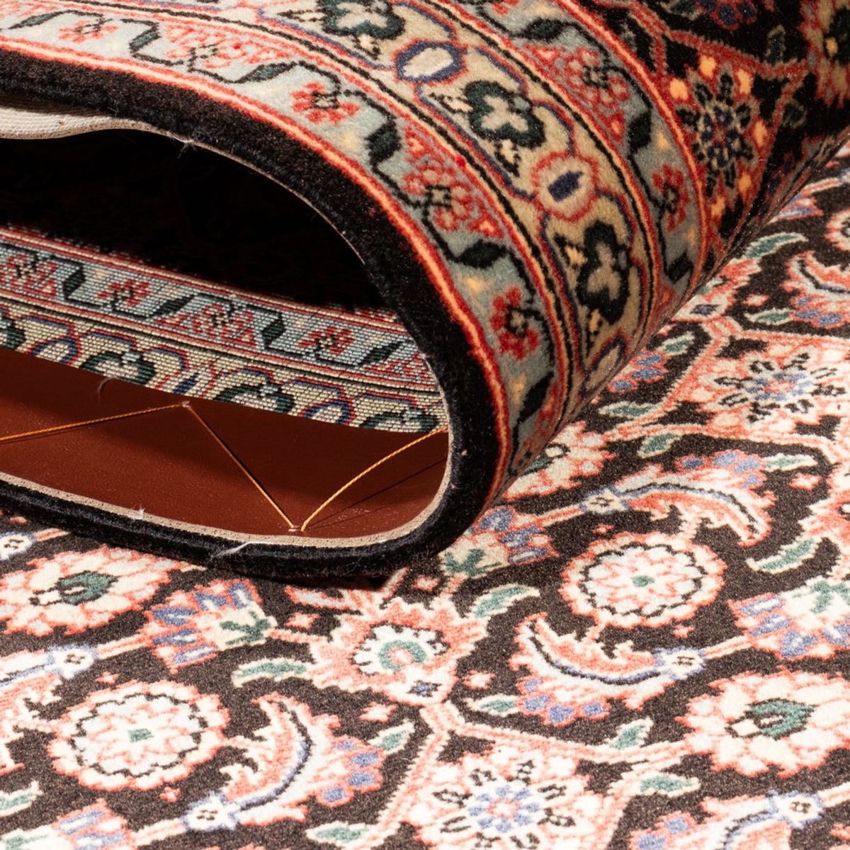 Tapis de couloir Tapis persan - Tabriz - Royal - 200 x 68 cm - bleu foncé