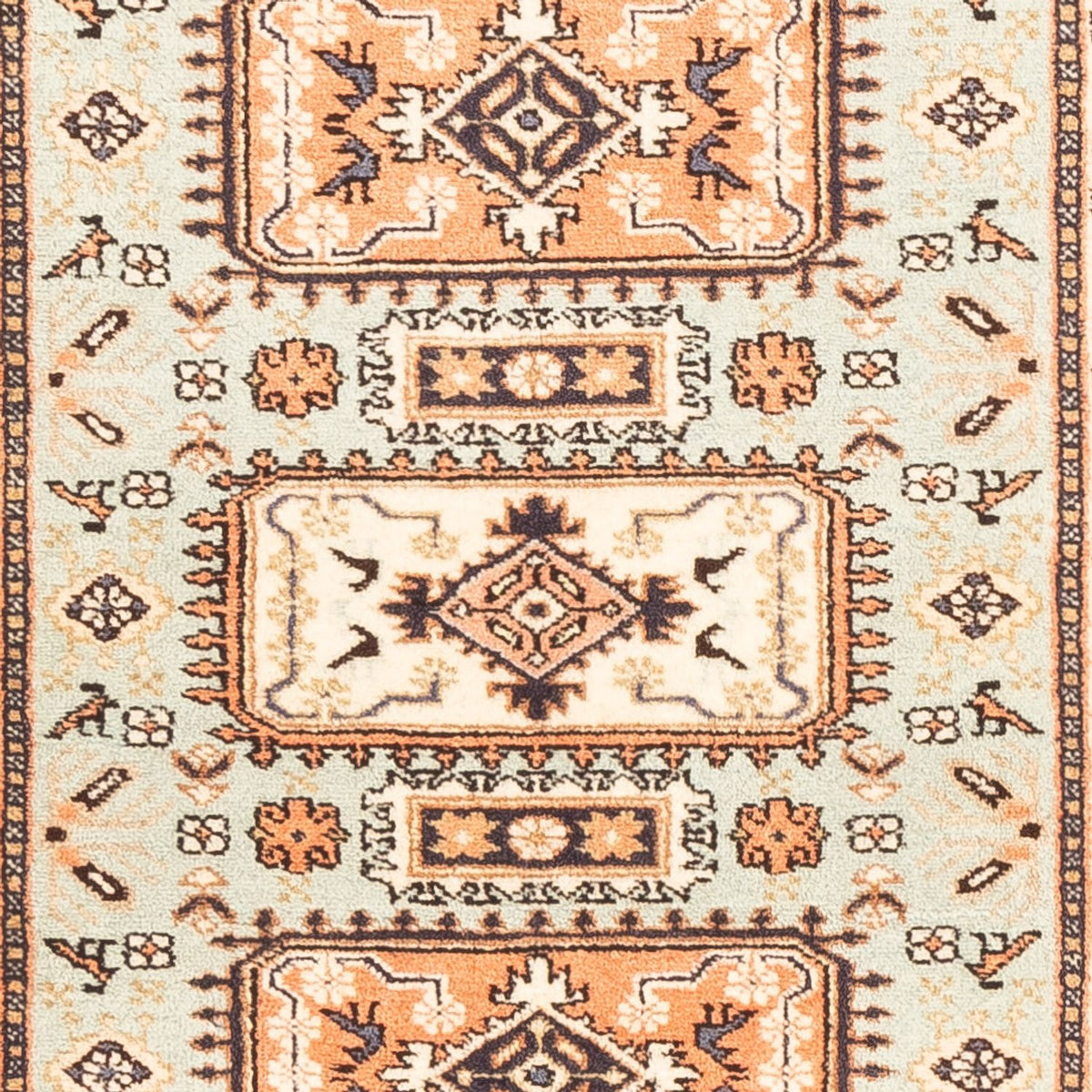 Tapis de couloir Tapis persan - Nomadic - 188 x 66 cm - vert clair