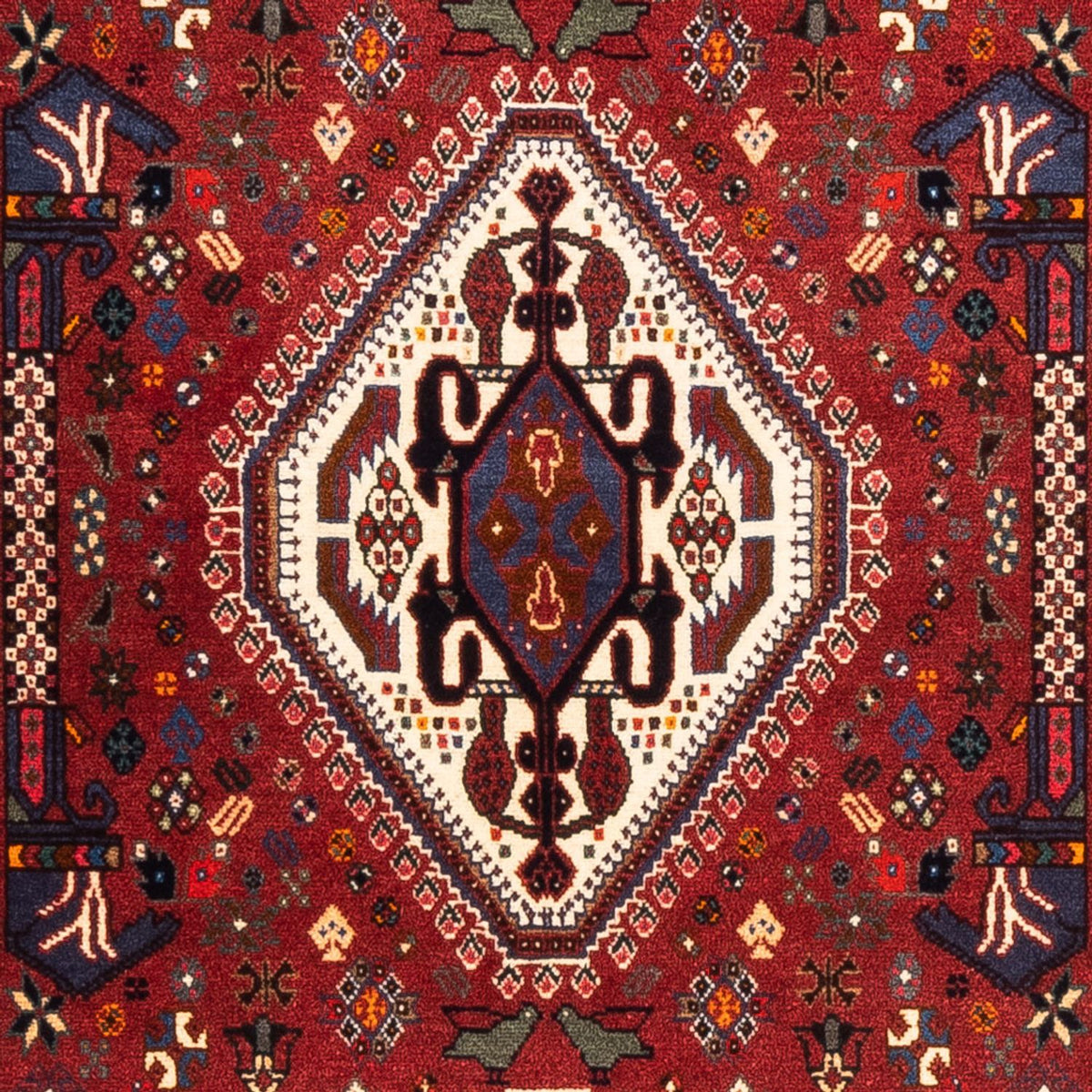 Tapis de couloir Tapis persan - Nomadic - 200 x 84 cm - rouge