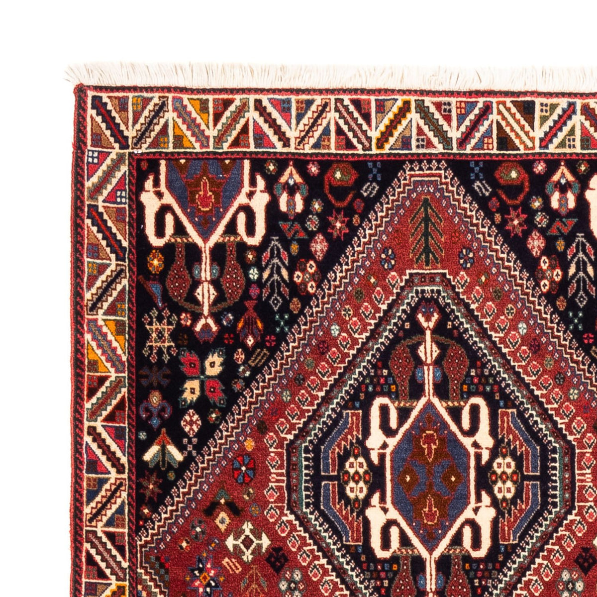Tapis de couloir Tapis persan - Nomadic - 200 x 84 cm - rouge