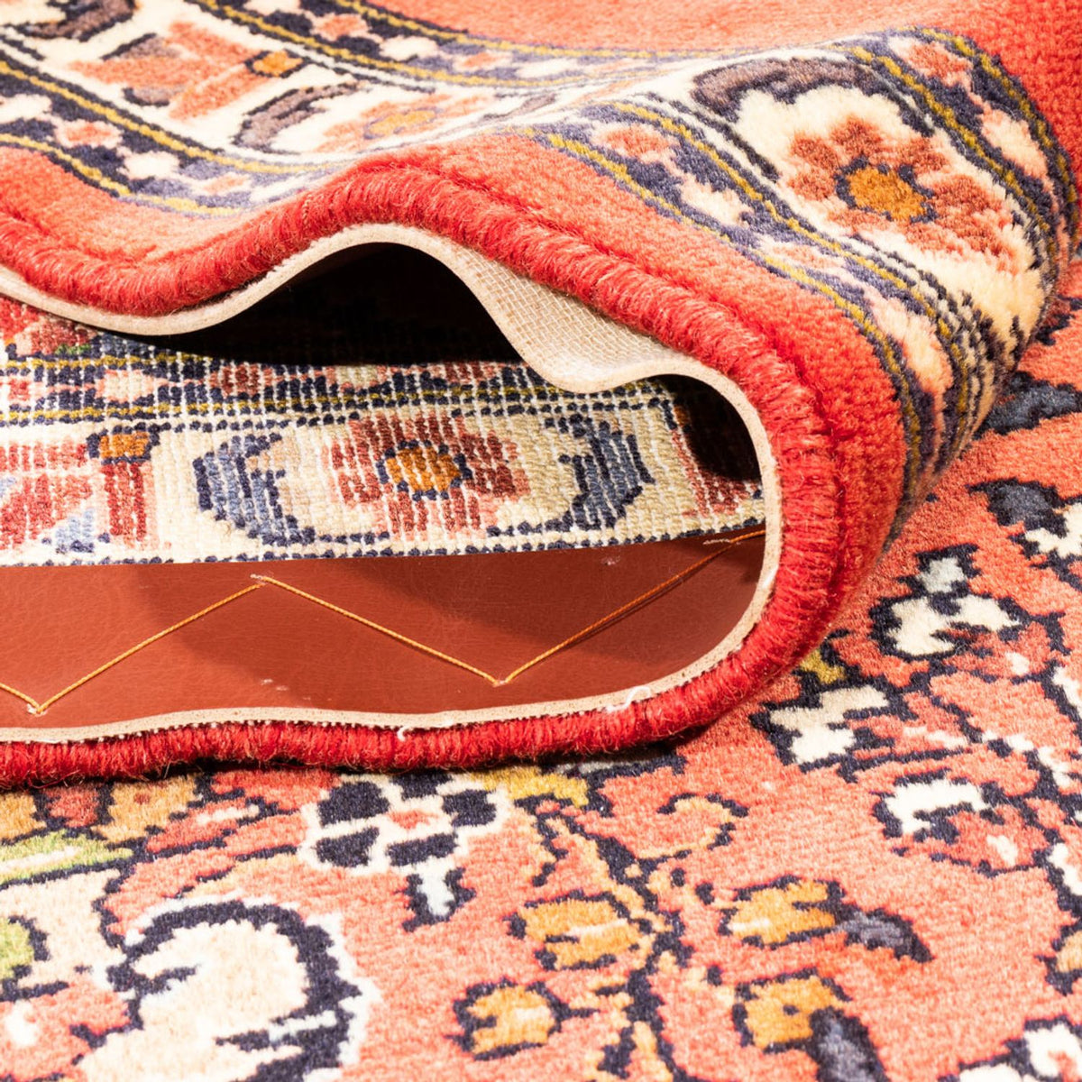 Tapis de couloir Tapis persan - Nomadic - 186 x 82 cm - saumon