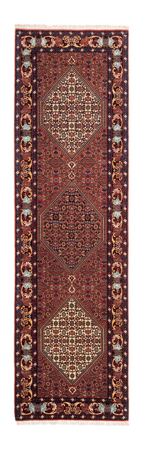 Tapis de couloir Tapis persan - Bidjar - 214 x 62 cm - rouge