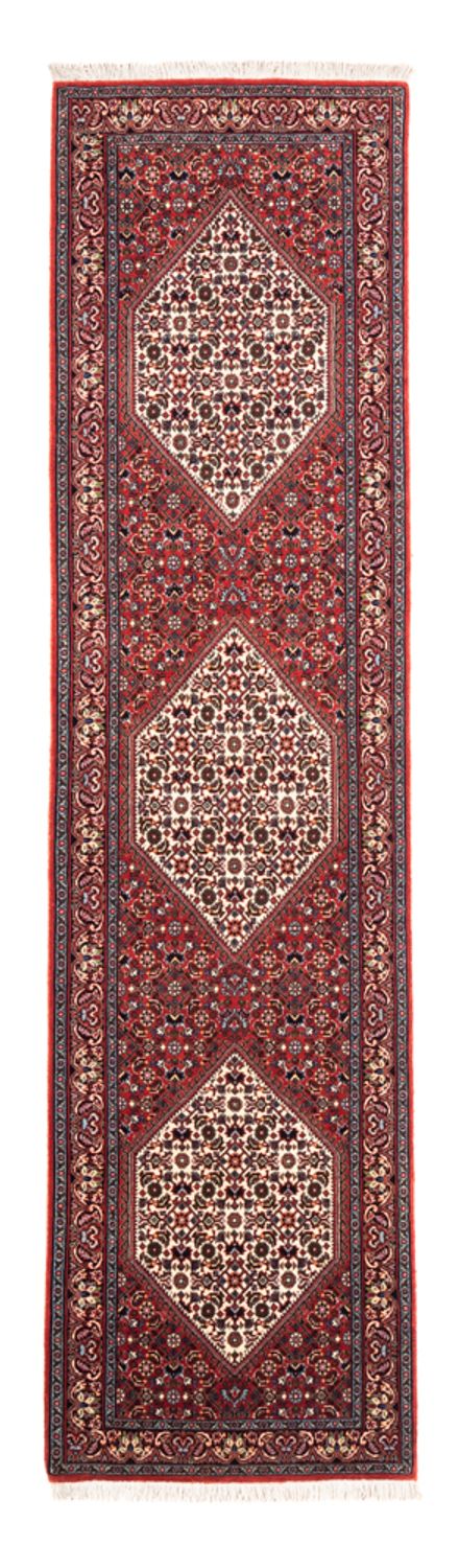 Tapis de couloir Tapis persan - Bidjar - 228 x 61 cm - rouge
