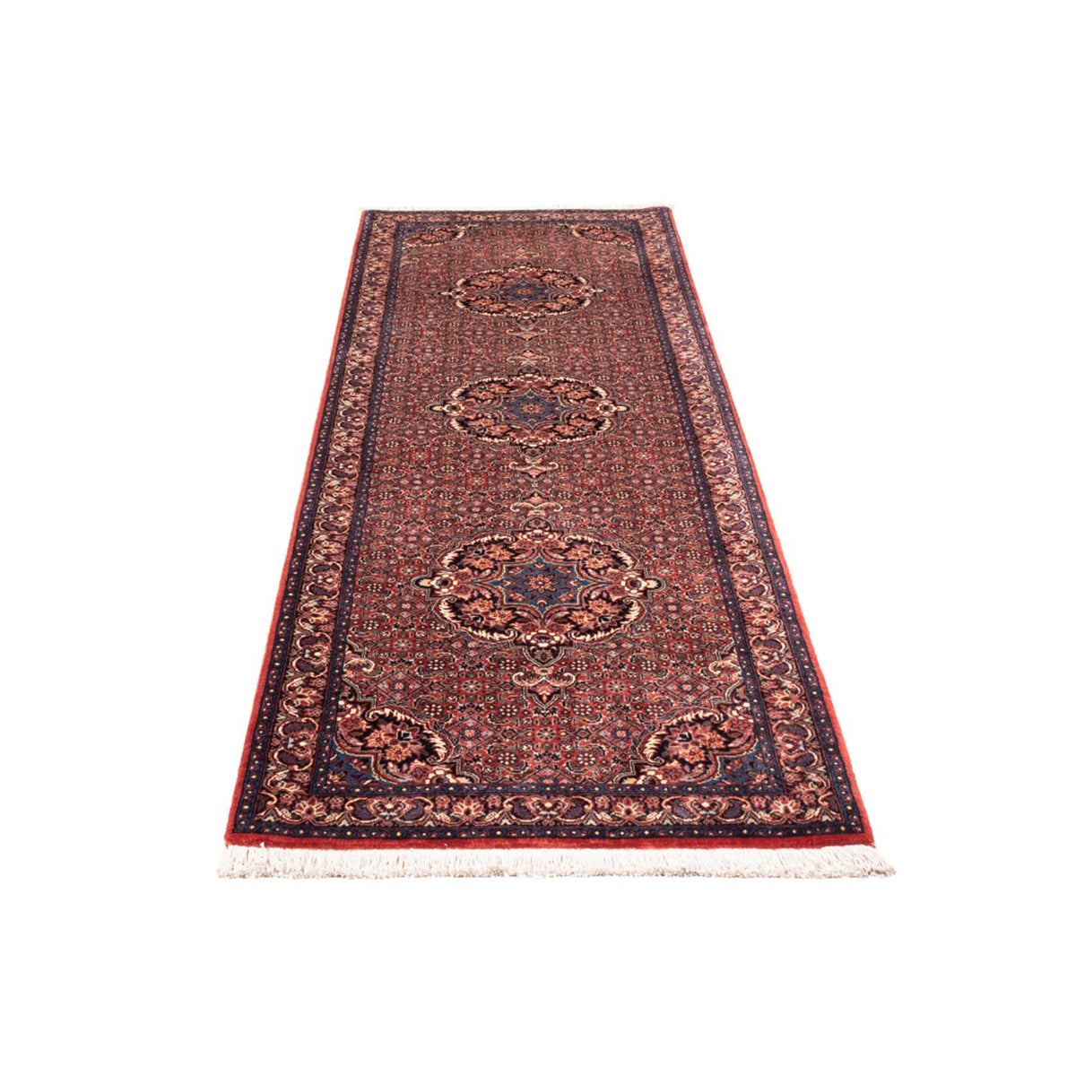 Tapis de couloir Tapis persan - Bidjar - 238 x 73 cm - rouge