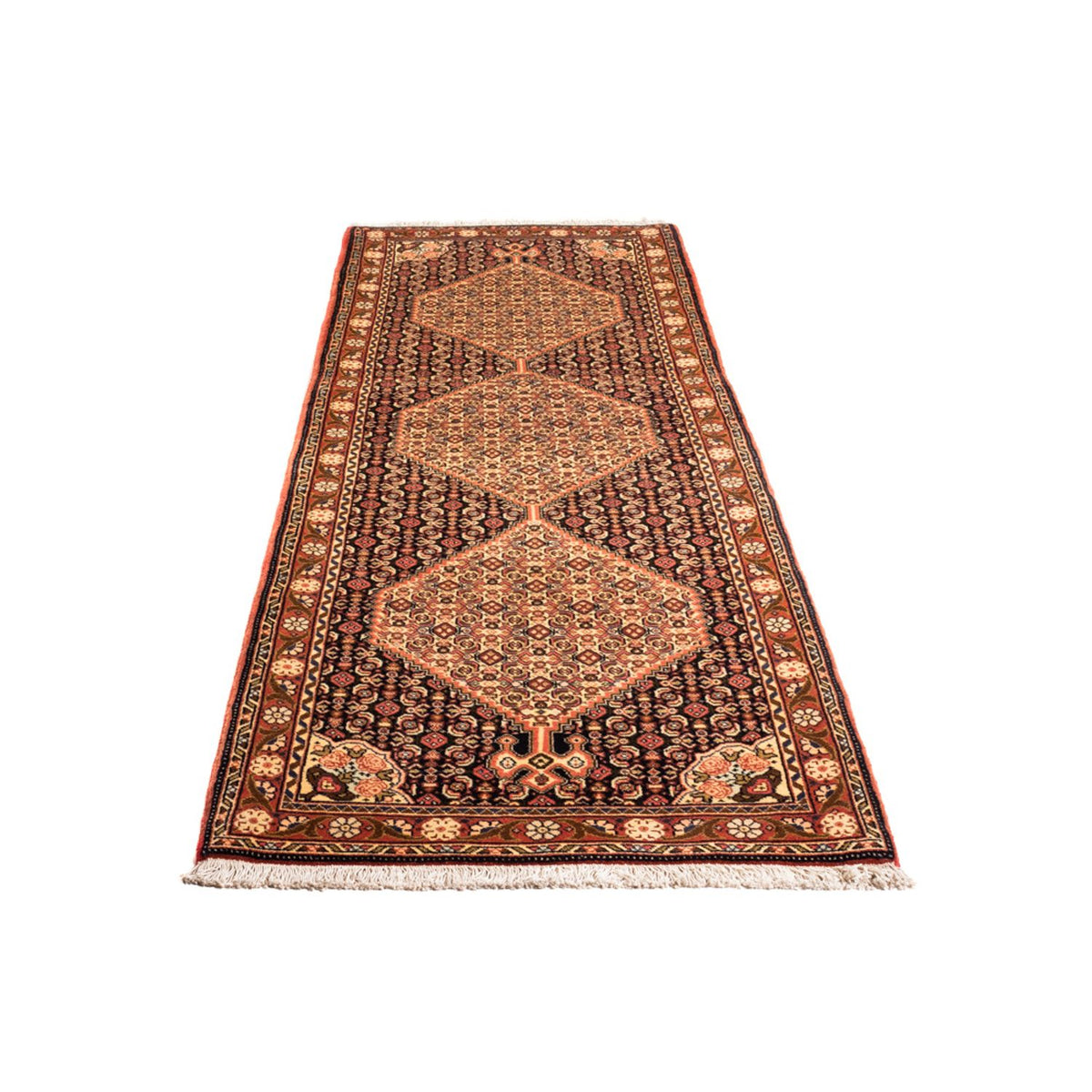 Tapis de couloir Tapis persan - Classique - 227 x 70 cm - beige foncé