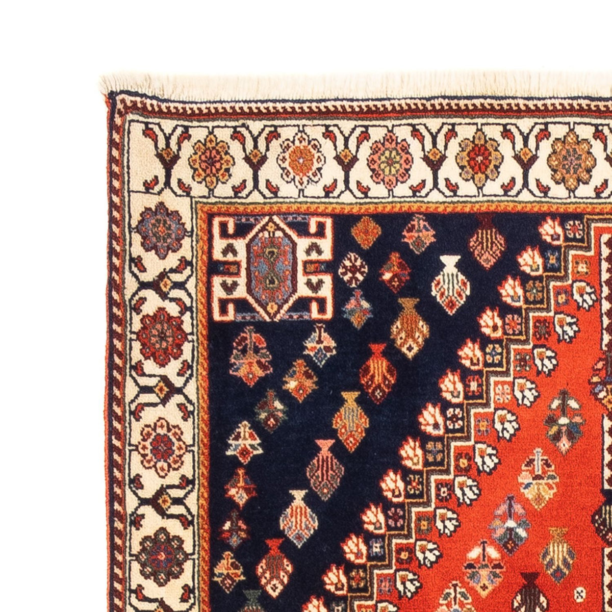 Tapis de couloir Tapis Gabbeh - Persan Kashkuli - 200 x 85 cm - rouge