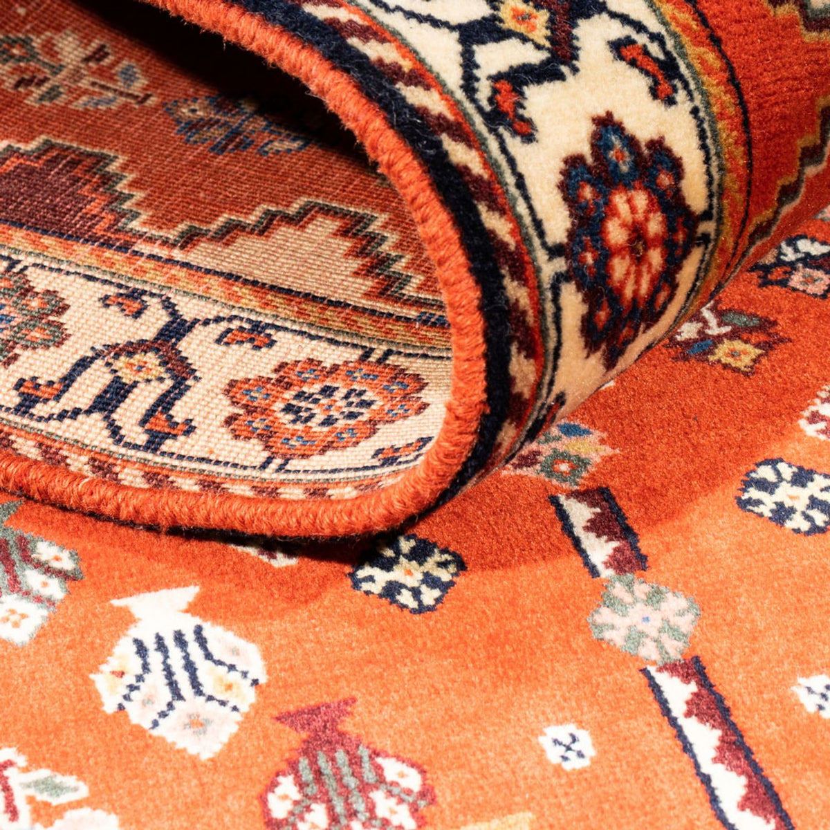 Tapis de couloir Tapis Gabbeh - Persan Kashkuli - 200 x 85 cm - rouge