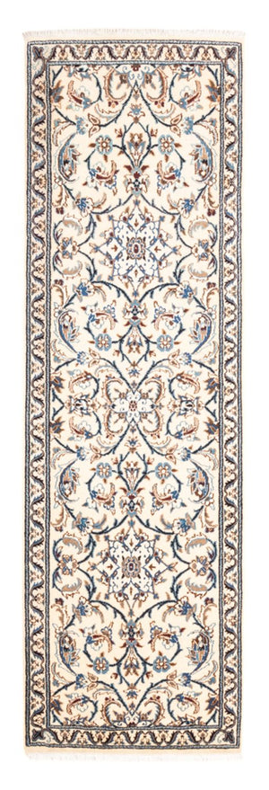 Tapis de couloir Tapis persan - Nain - 201 x 61 cm - crème