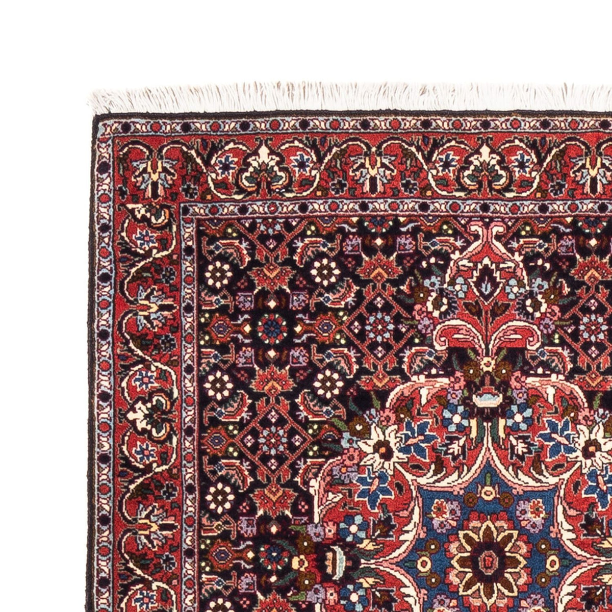 Tapis de couloir Tapis persan - Bidjar - 200 x 76 cm - bleu foncé