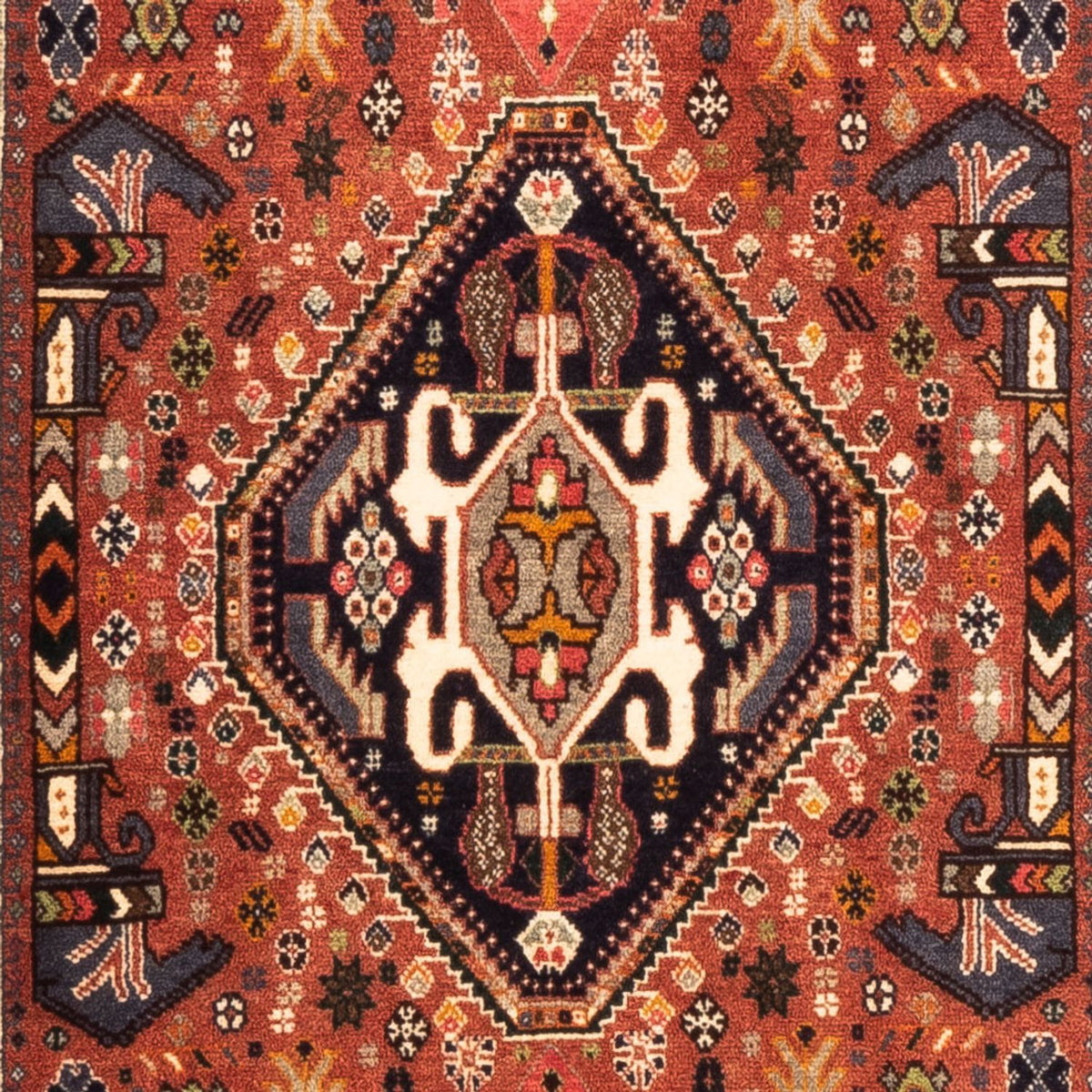 Tapis de couloir Tapis persan - Nomadic - 197 x 80 cm - rouge