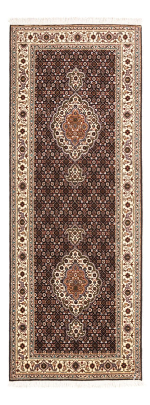 Tapis de couloir Tapis persan - Tabriz - Royal - 195 x 75 cm - bleu foncé