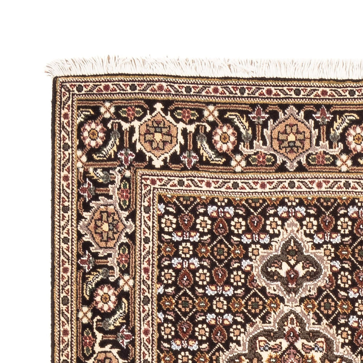 Tapis de couloir Tapis persan - Tabriz - Royal - 196 x 75 cm - bleu foncé