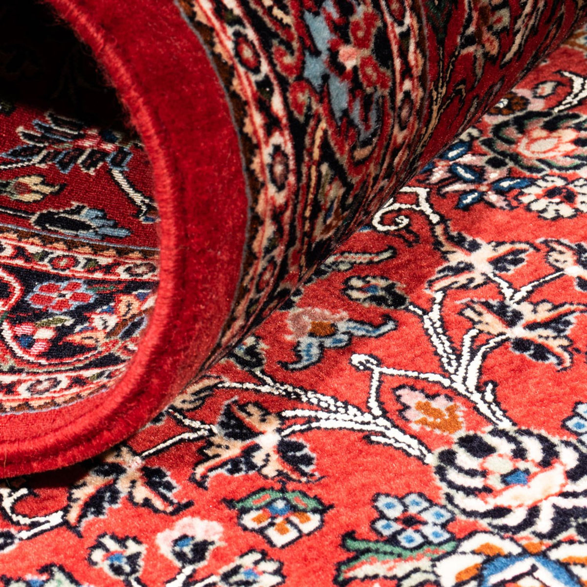 Tapis de couloir Tapis persan - Bidjar - 204 x 84 cm - rouge