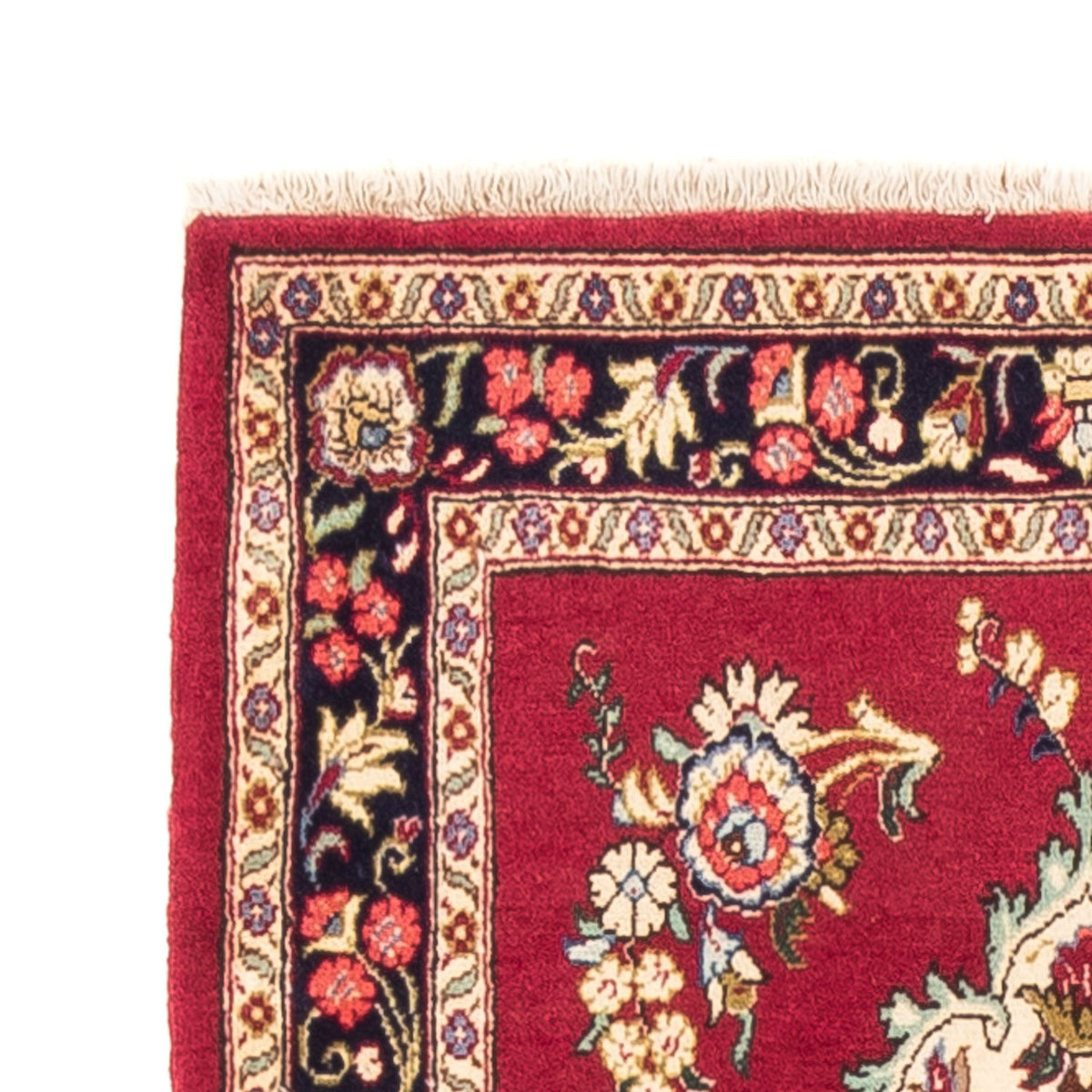 Tapis de couloir Tapis persan - Ghom - 215 x 65 cm - rouge