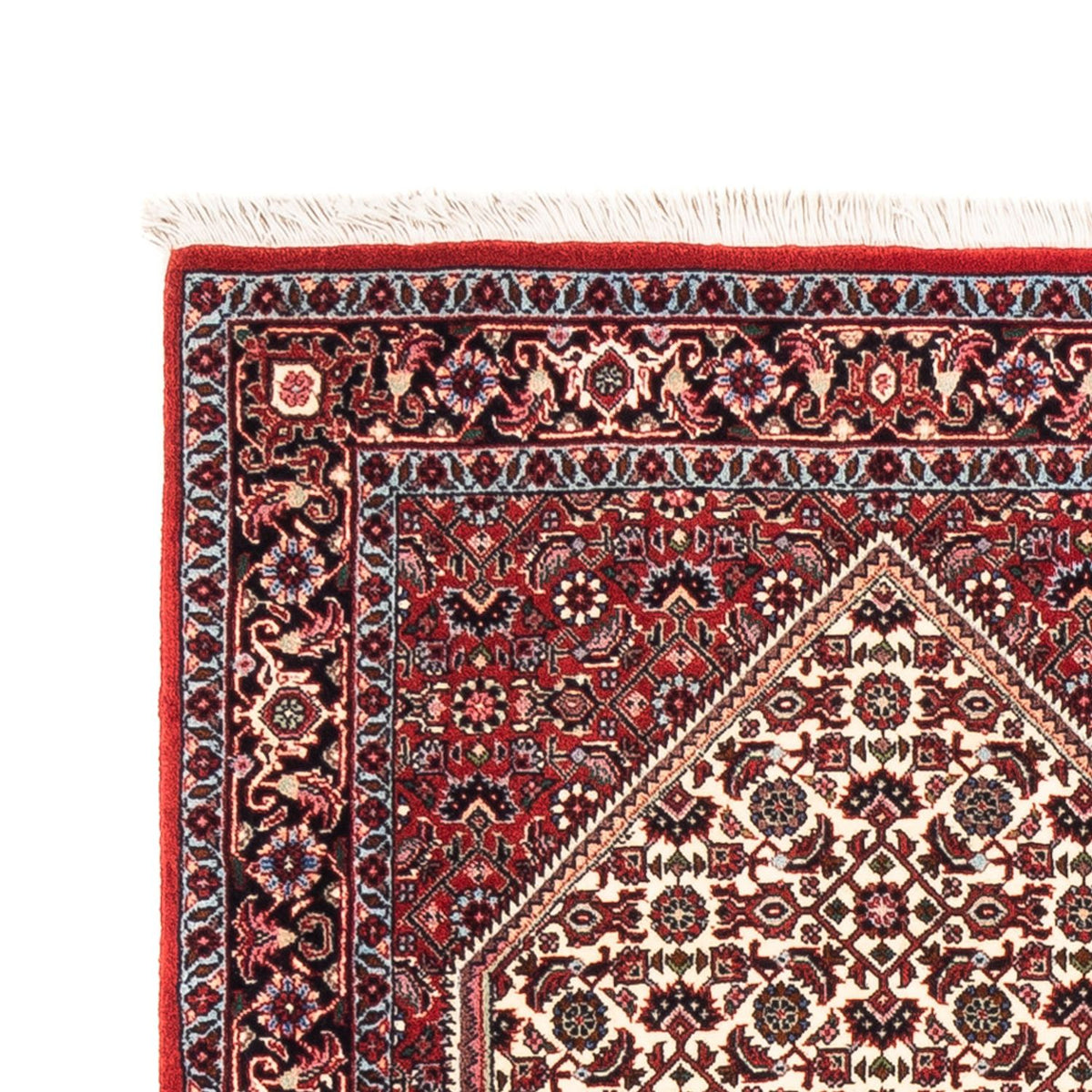 Tapis de couloir Tapis persan - Bidjar - 211 x 77 cm - rouge