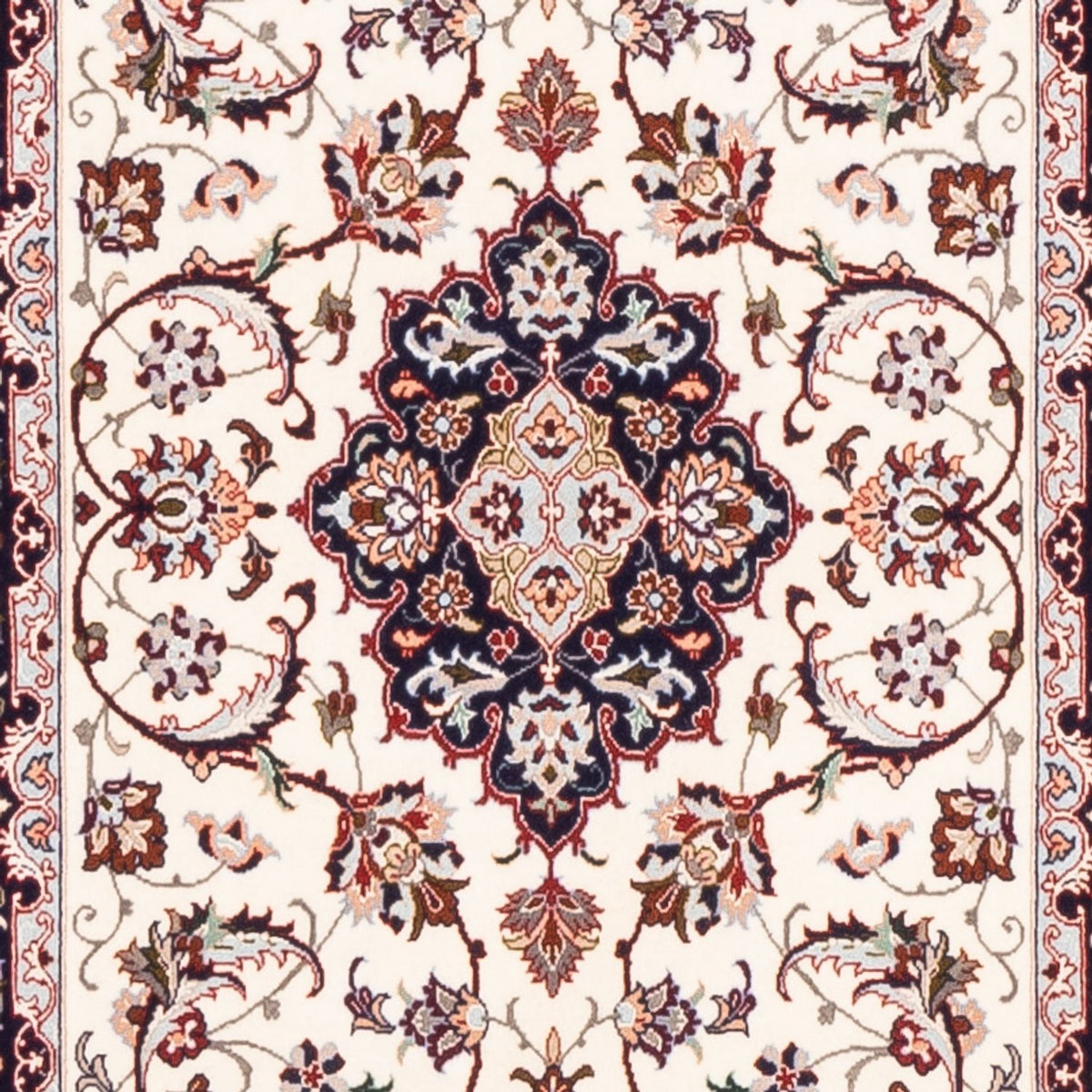 Tapis de couloir Tapis persan - Isfahan - Premium - 199 x 64 cm - rouge