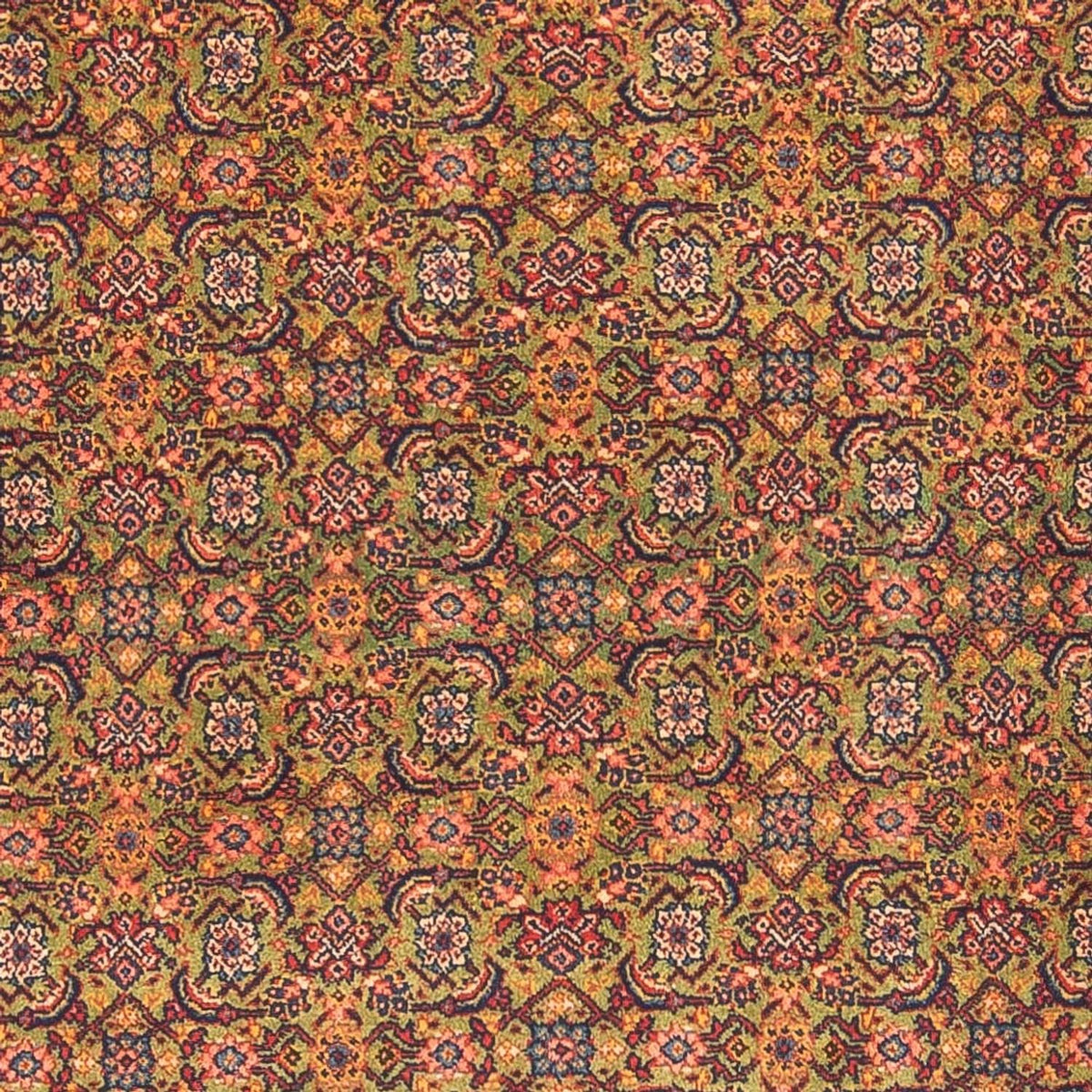 Tapis de couloir Tapis persan - Tabriz - Royal - 377 x 100 cm - vert clair