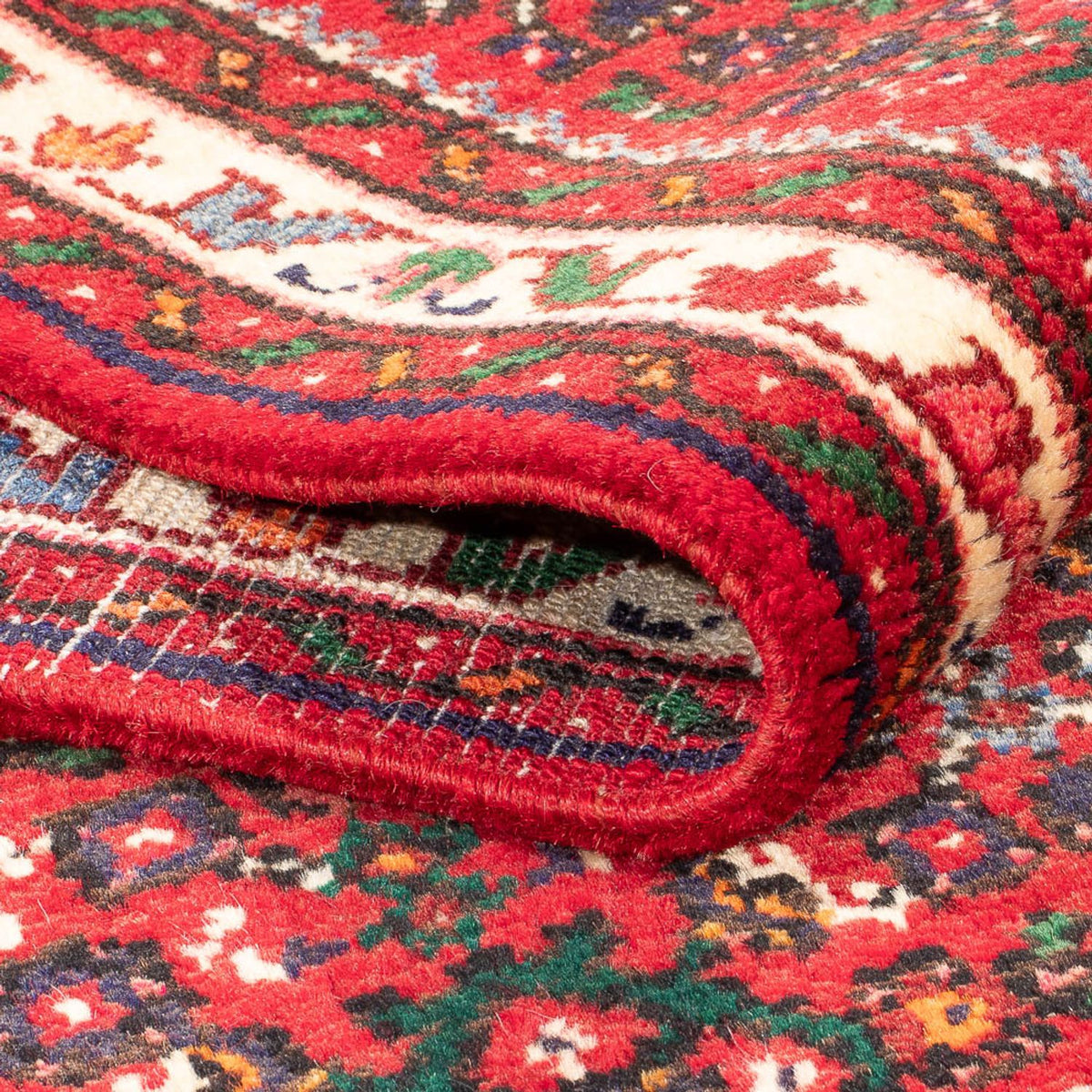 Tapis de couloir Tapis persan - Nomadic - 392 x 77 cm - rouge