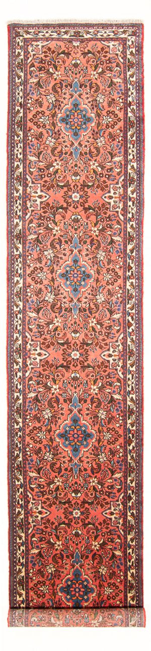Tapis de couloir Tapis persan - Nomadic - 385 x 77 cm - rouge