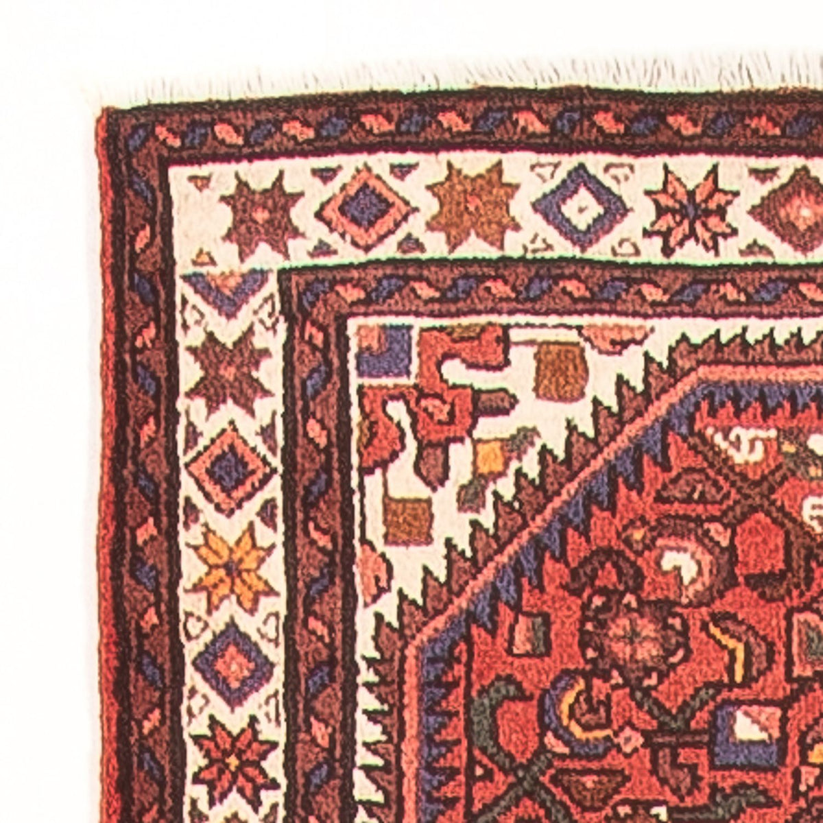 Tapis de couloir Tapis persan - Nomadic - 382 x 75 cm - rouge