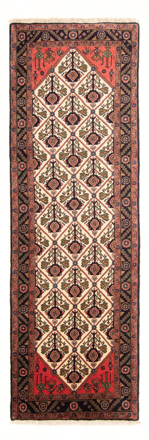 Tapis de couloir Tapis persan - Nomadic - 283 x 94 cm - crème