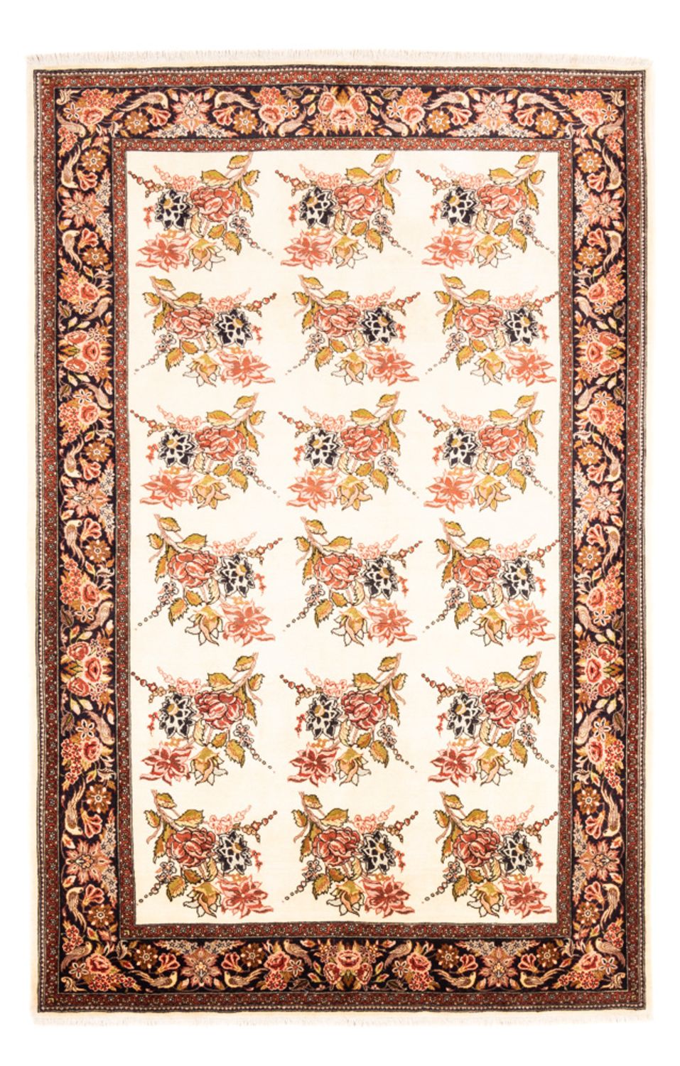 Tapis persan - Ghom - 258 x 166 cm - crème