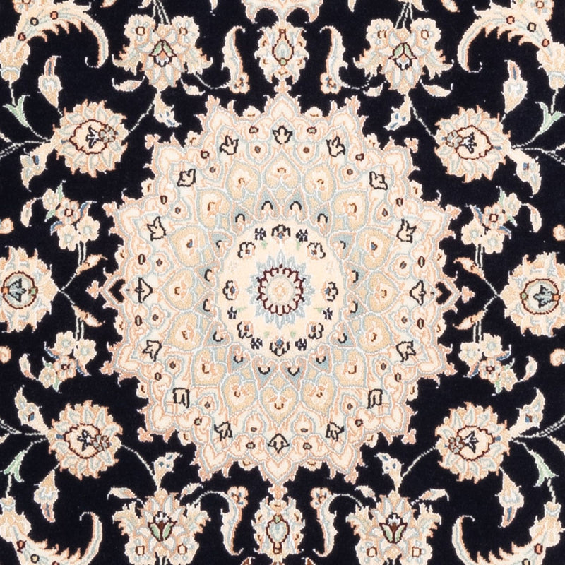 Tapis persan - Nain - Premium - 159 x 105 cm - bleu foncé