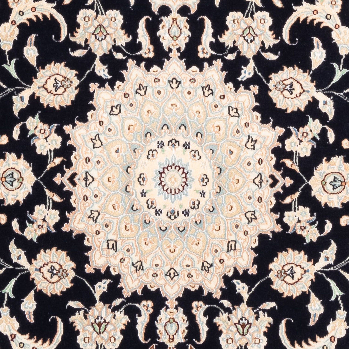 Tapis persan - Nain - Premium - 159 x 105 cm - bleu foncé