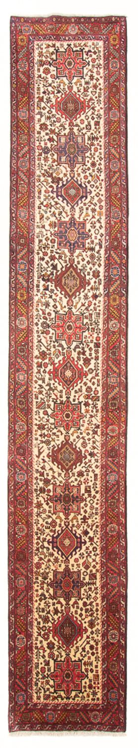 Tapis de couloir Tapis persan - Nomadic - 388 x 77 cm - beige