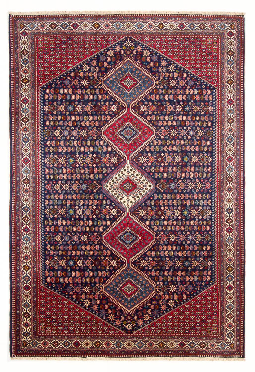 Tapis persan - Nomadic - 300 x 200 cm - bleu foncé