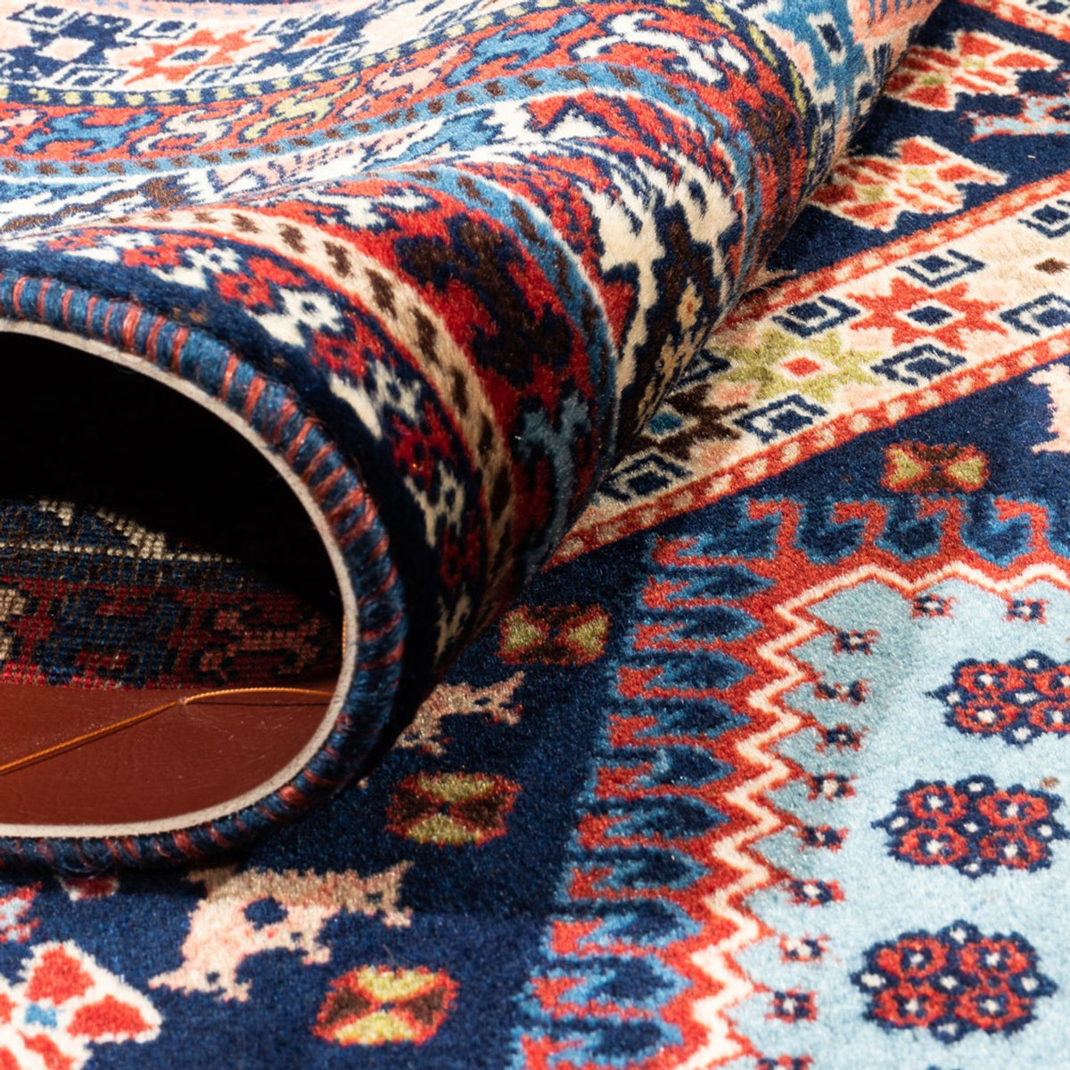 Tapis persan - Nomadic - 305 x 202 cm - rouge bordeaux