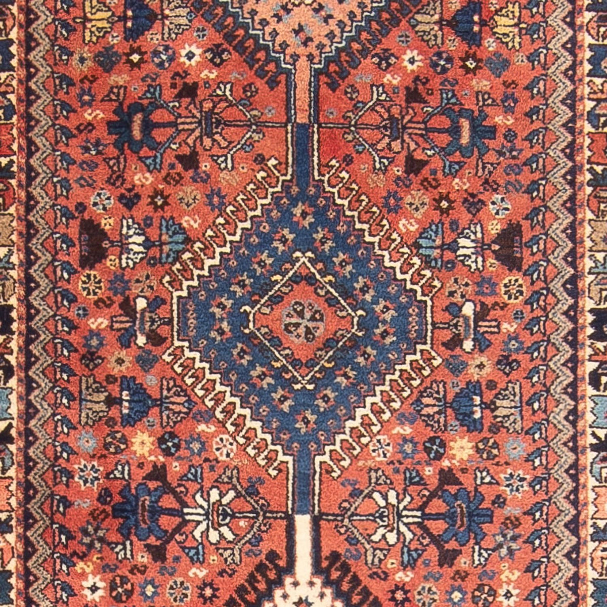 Tapis de couloir Tapis persan - Nomadic - 383 x 80 cm - rouge