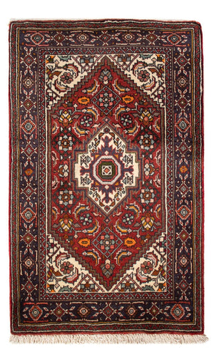 Tapis persan - Nomadic - 92 x 63 cm - rouge