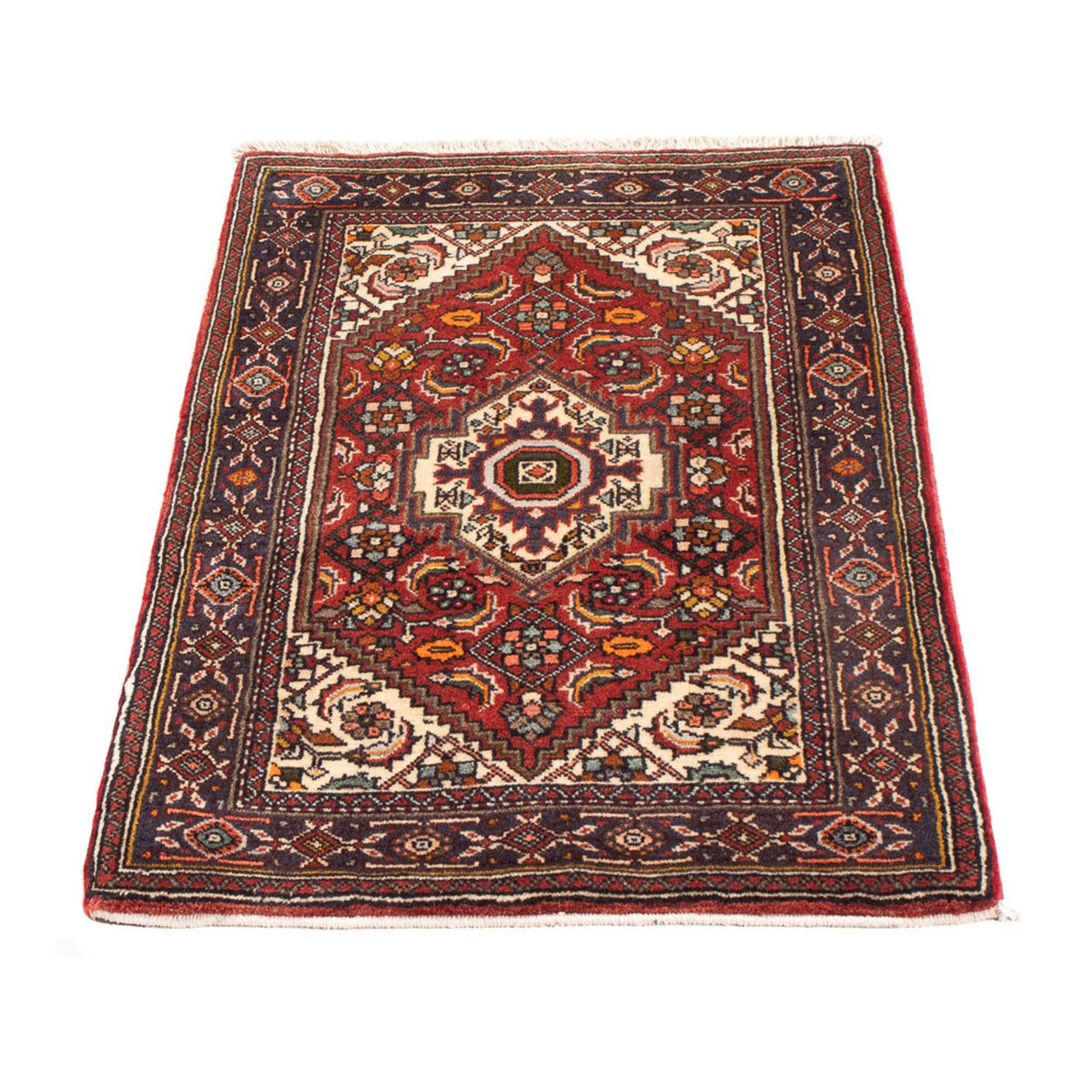 Tapis persan - Nomadic - 92 x 63 cm - rouge