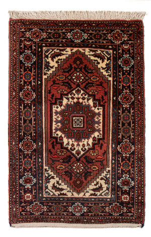 Tapis persan - Nomadic - 98 x 60 cm - rouge