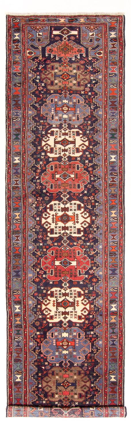 Tapis de couloir Tapis persan - Nomadic - 390 x 103 cm - bleu foncé