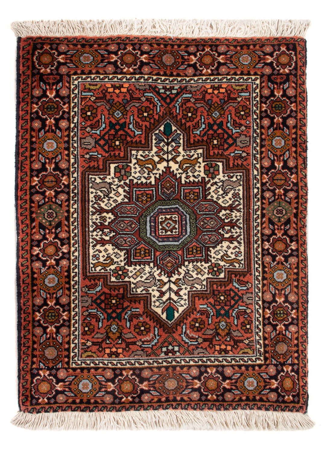 Tapis persan - Nomadic - 65 x 50 cm - rouge