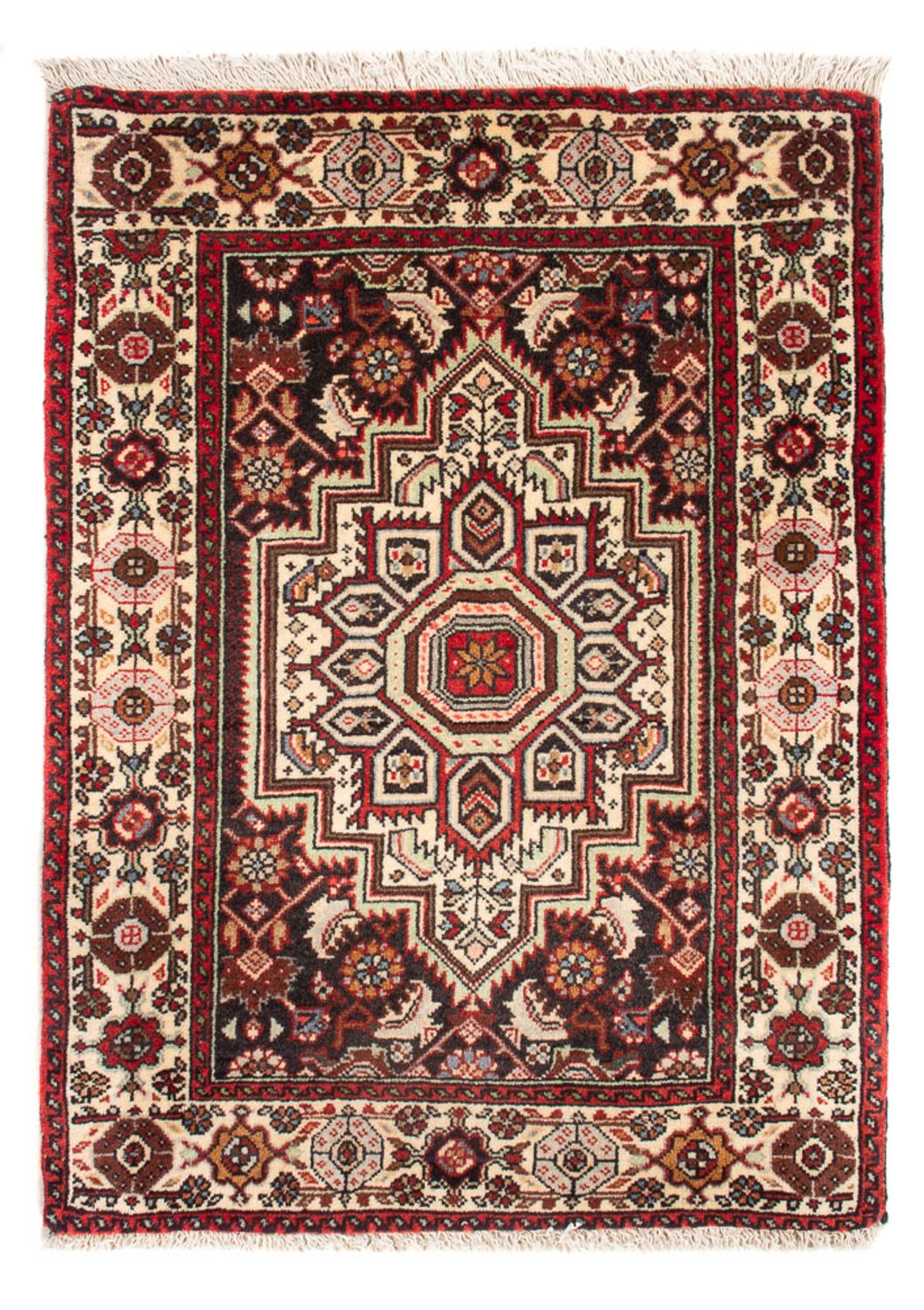 Tapis persan - Nomadic - 72 x 50 cm - crème