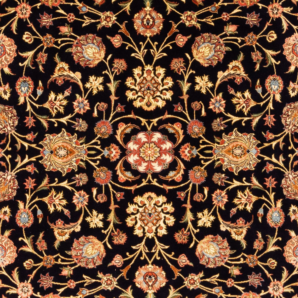 Tapis persan - Classique - 273 x 215 cm - bleu foncé