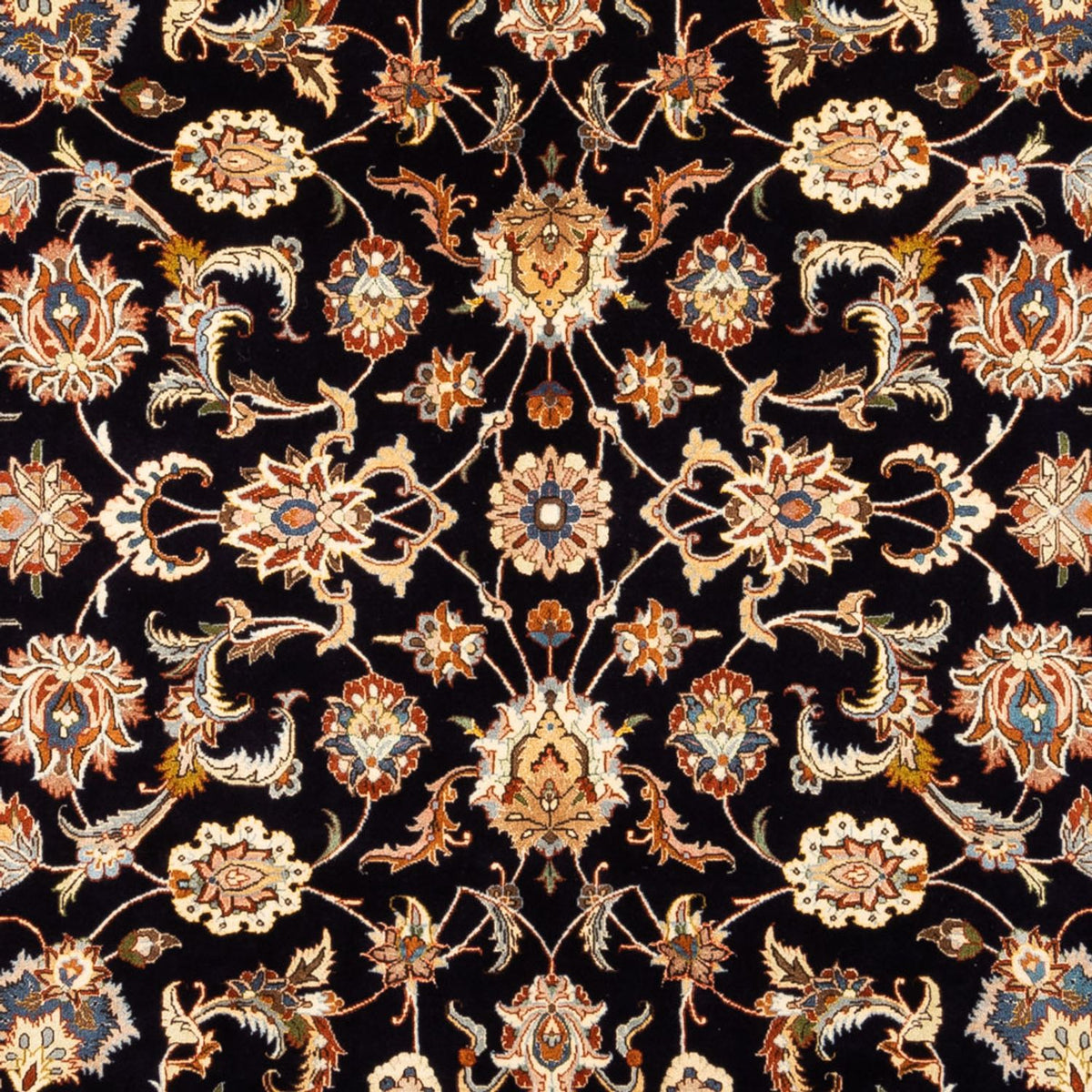Tapis persan - Classique - 280 x 218 cm - bleu foncé