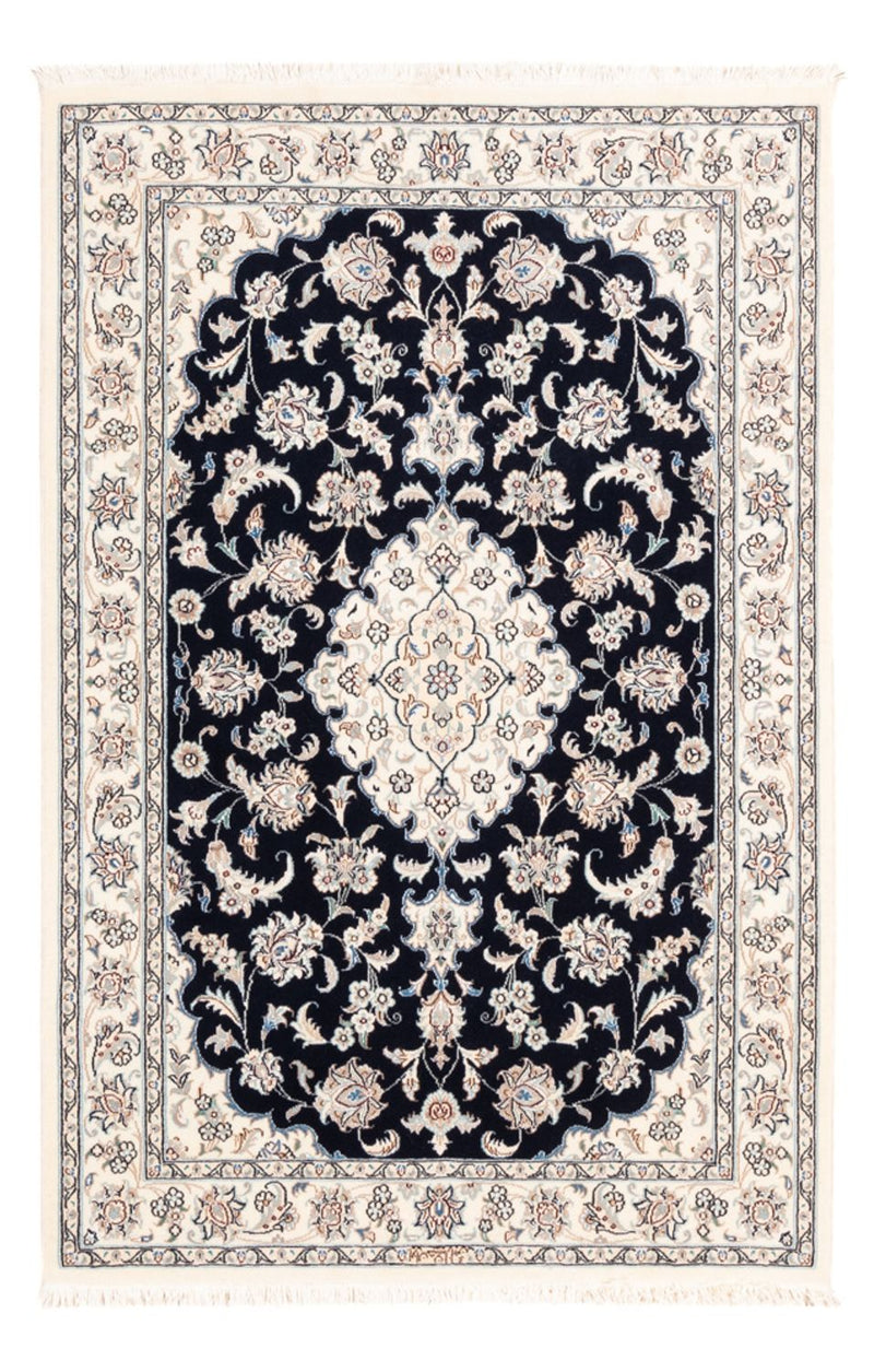 Tapis persan - Nain - Premium - 157 x 108 cm - bleu foncé
