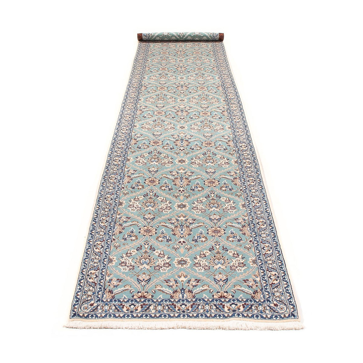 Tapis de couloir Tapis persan - Nain - Premium - 375 x 75 cm - beige