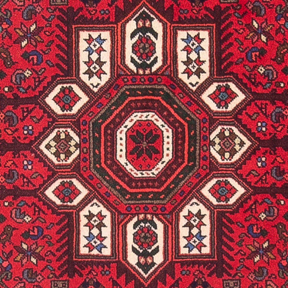 Tapis persan - Nomadic - 132 x 70 cm - rouge