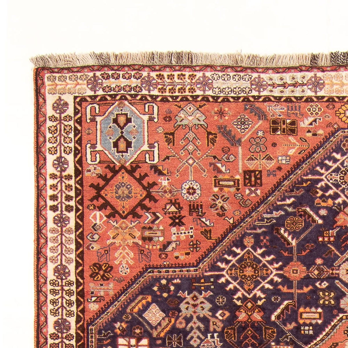 Tapis persan - Nomadic - 290 x 180 cm - bleu foncé