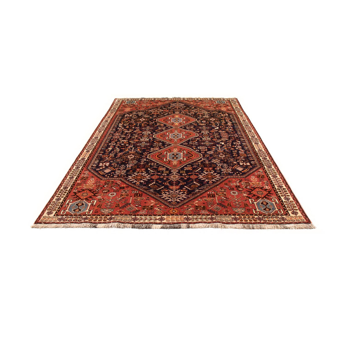 Tapis persan - Nomadic - 290 x 180 cm - bleu foncé