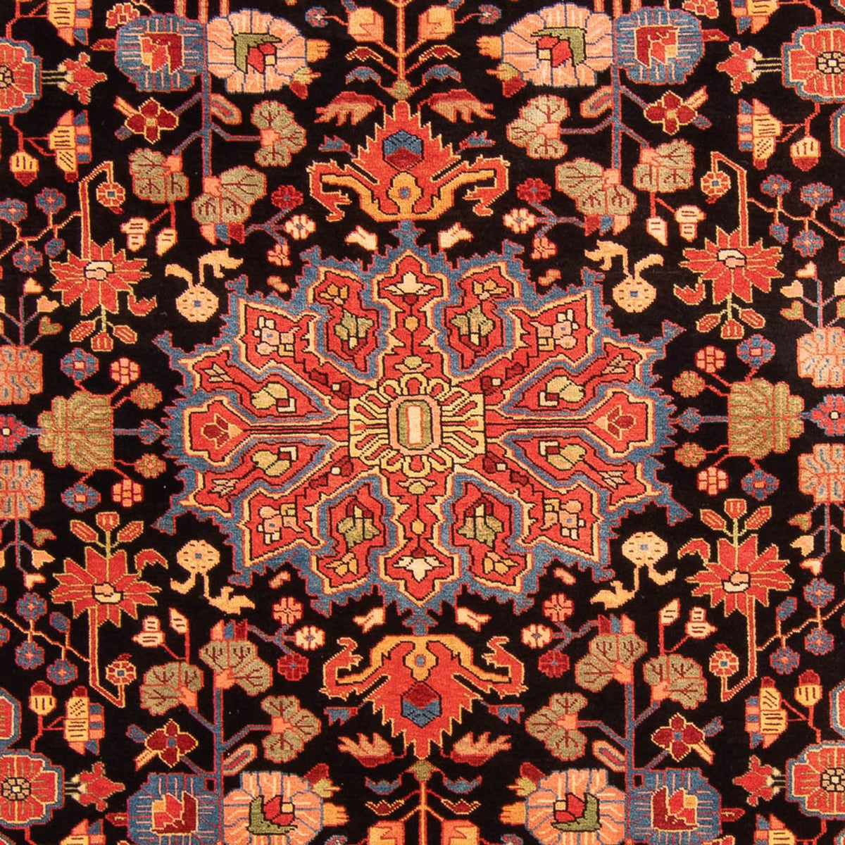 Tapis persan - Nomadic - 278 x 195 cm - bleu foncé